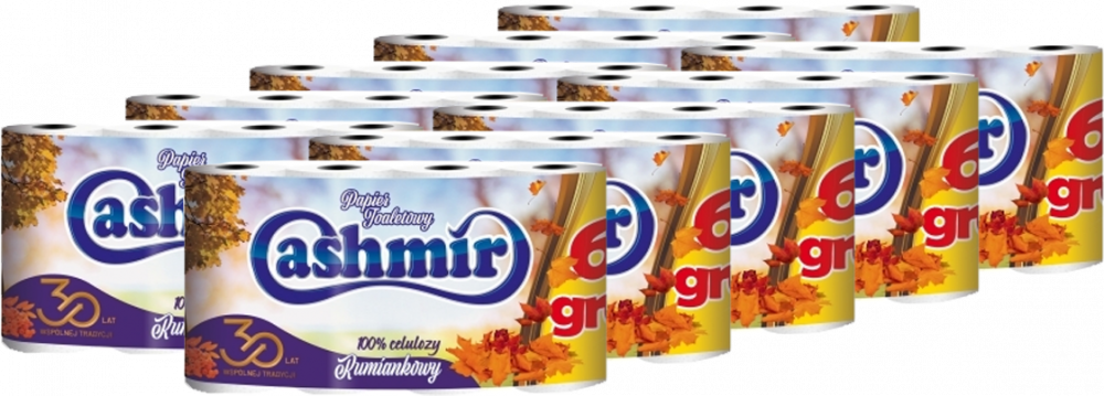 10x Papier toaletowy Cashmir rumiankowy, 6+2 rolki, biały