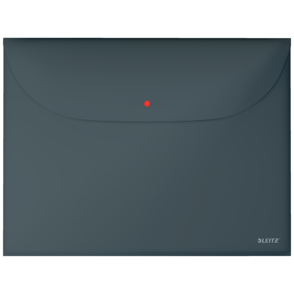 Teczka kopertowa Leitz Cosy, A4, z 2 przegródkami, na zatrzask, szary