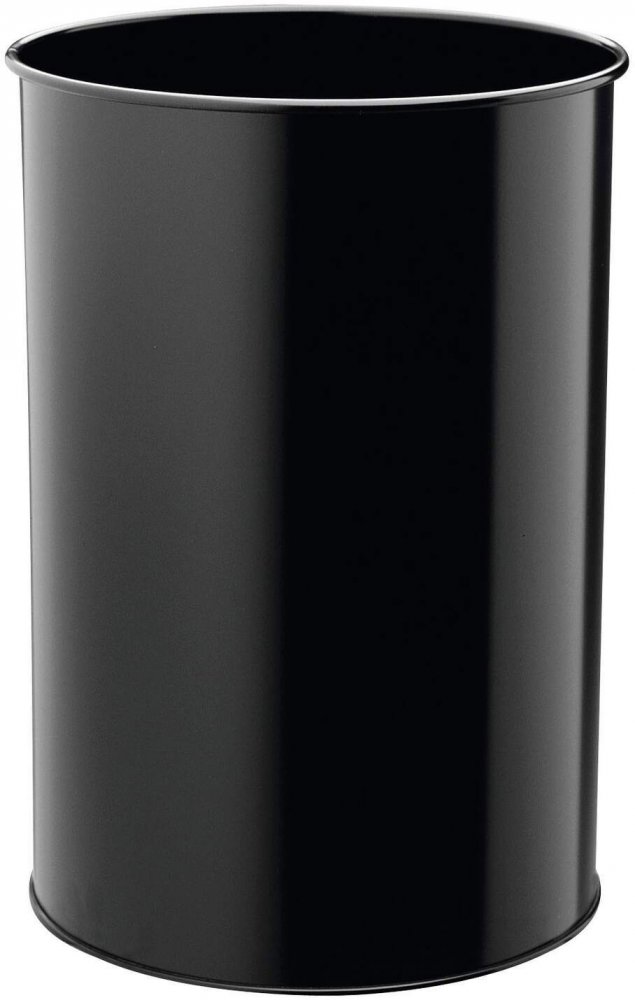 Kosz na śmieci Durable, metalowy, 30l, czarny