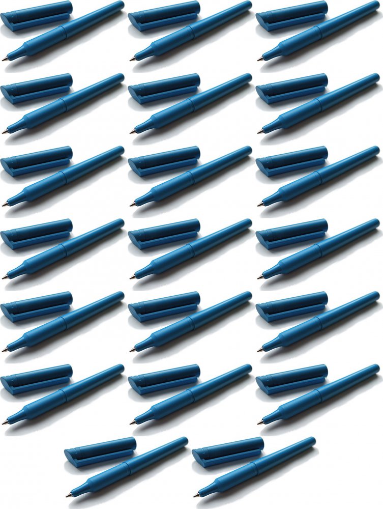 20x Długopis wykrywalny Light Plus, z zatyczką, obudowa niebieska, wkład niebieski