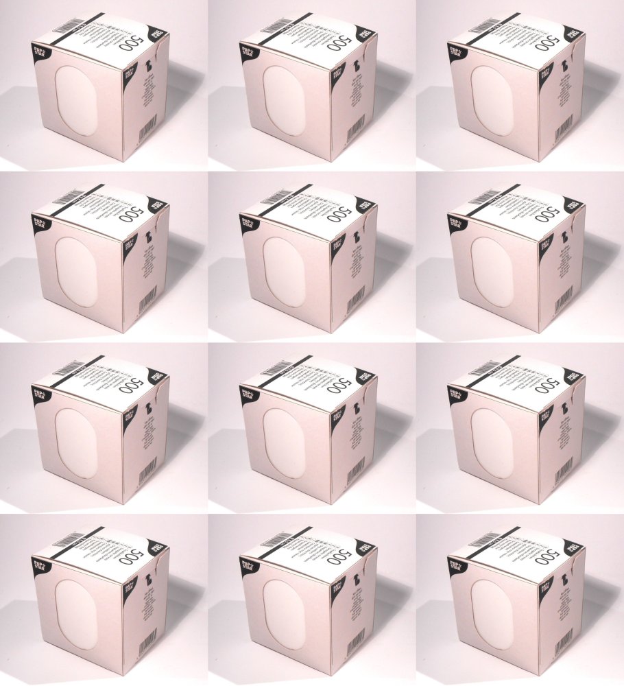 12x Podkładki papierowe pod filiżanki Papstar, średnica 8.5cm, 500 sztuk, biały