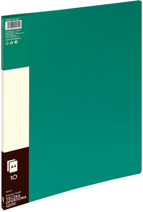 Album ofertowy Grand 9001A, A4, 10 koszulek, zielony
