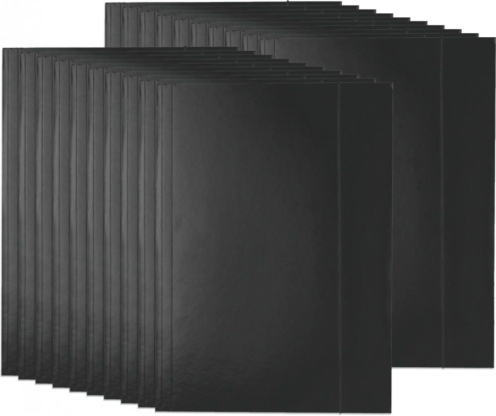 20x Teczka kartonowa z gumką lakierowana Esselte, A4, 400g/m2, 4mm, czarny