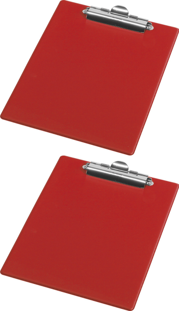 2x Clipboard Panta Plast Fokus, A4, czerwony