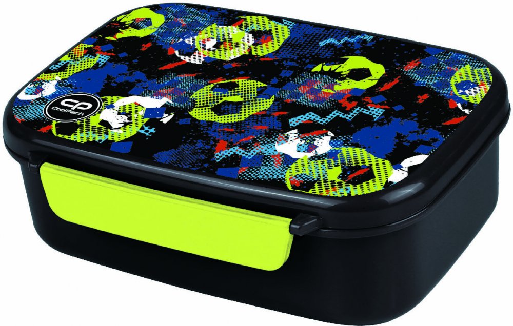 Lunchbox CoolPack Foodyx, bez BPA, 765ml, Football Blue