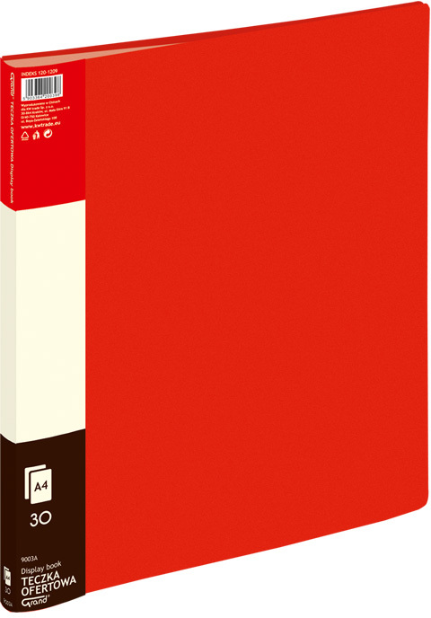 Album ofertowy Grand 9003A, A4, 30 koszulek, czerwony