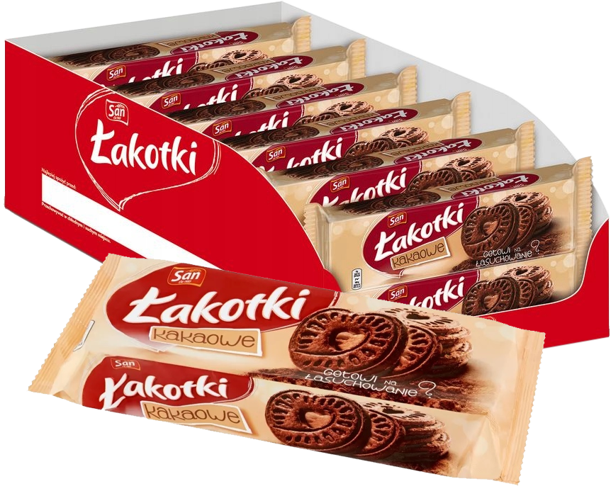 12x Ciastka Mondelez Łakotki, kakaowy, 168g