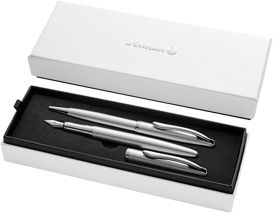 Zestaw Pelikan Jazz Noble Elegance Silver, pióro wieczne + długopis