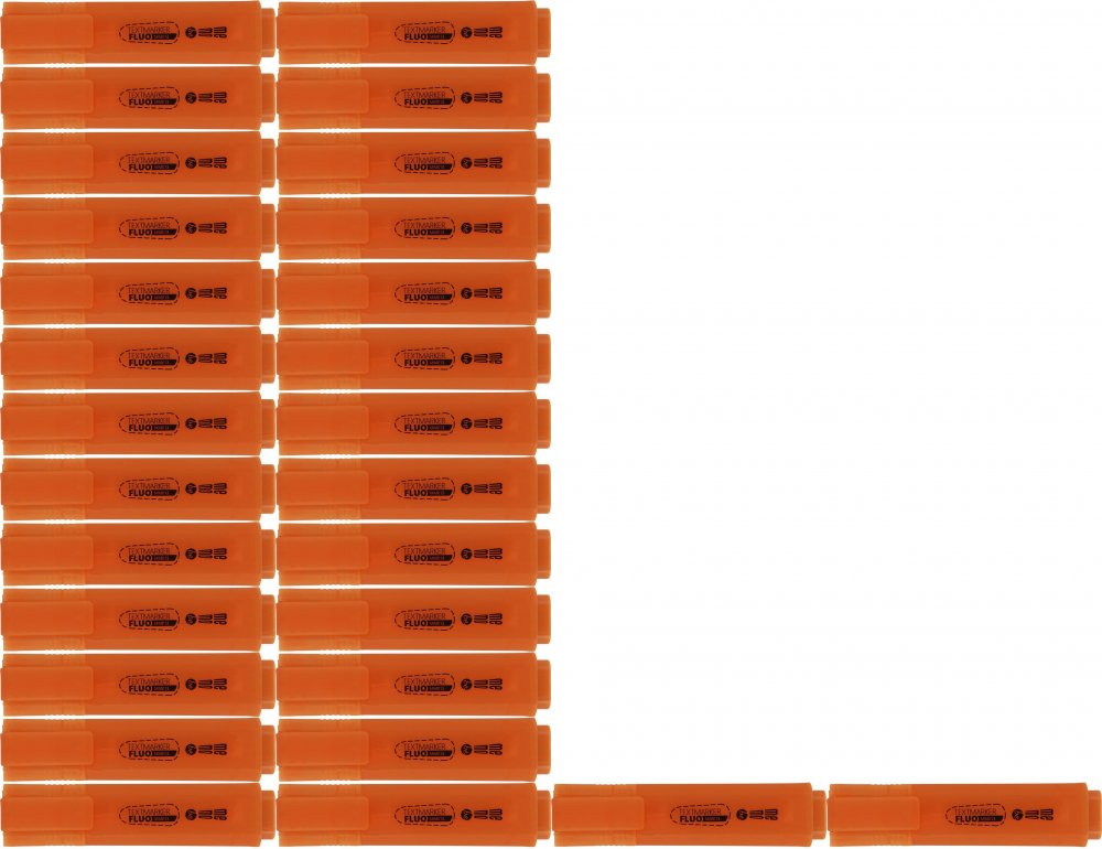 48x Zakreślacz MemoBe, ścięta, pomarańczowy neonowy