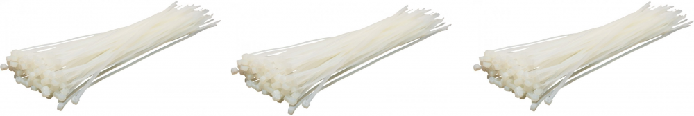 3x Opaski zaciskowe LogiLink, 200x2.5 mm, 100 sztuk, biały