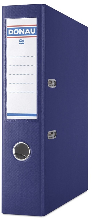 Segregator A4 Donau Master, szerokość grzbietu 75mm, do 500 kartek, granatowy