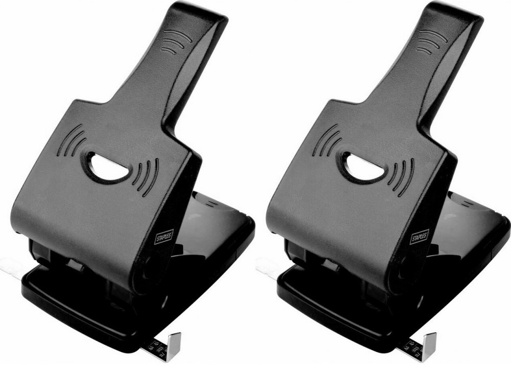 2x Dziurkacz D.Rect 0415, do 65 kartek, czarny