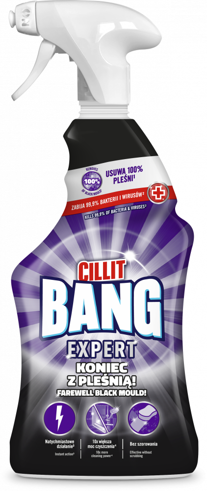 Środek do czyszczenia Cillit Bang, Pleśń i Czarne Osady, z rozpylaczem, 750ml