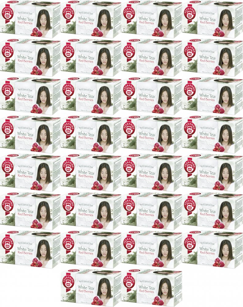 36x Herbata biała smakowa w kopertach Teekanne White Tea Red Berries, żurawina & malina, 20 sztuk x 1.25g