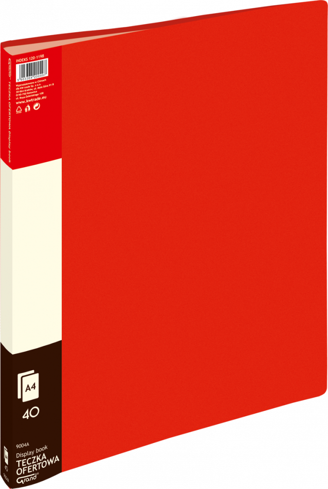 Album ofertowy Grand 9004A, 40 koszulek, czerwony