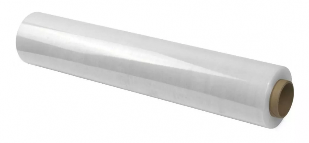 Folia stretch, 0.5x118m, 1.25kg netto, 23μm, przezroczysty