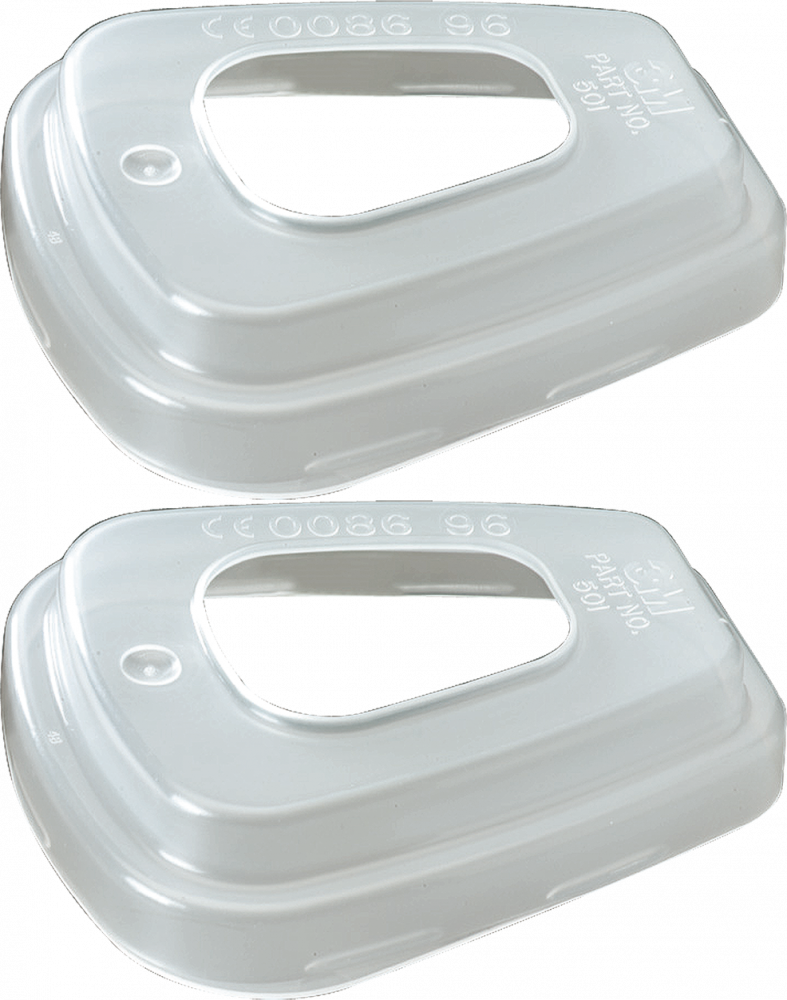 2x Pokrywa filtra 3M POKFIL, 2 sztuki, biały