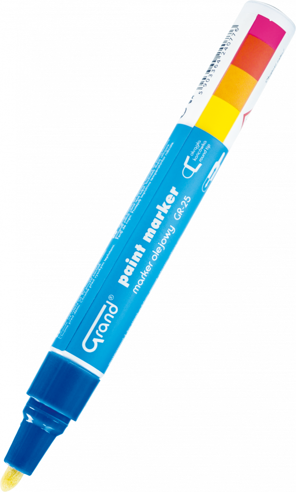 Marker olejowy Grand, GR-25, okrągła, 1.8mm, niebieski