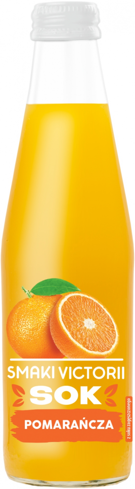 Sok z pomarańczy Cymes Smaki Victorii, butelka szklana, 0.25 l