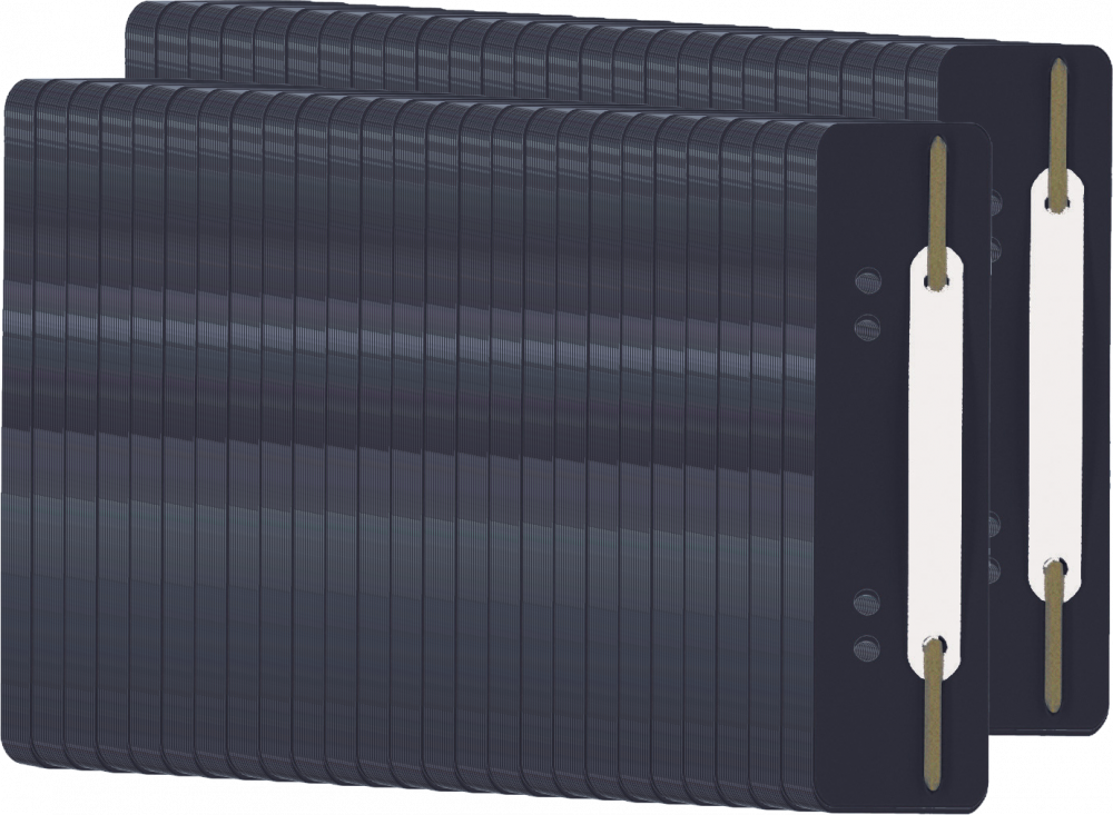 50x Wąsy skoroszytowe spinające dokumenty Durable, 25 sztuk, czarny