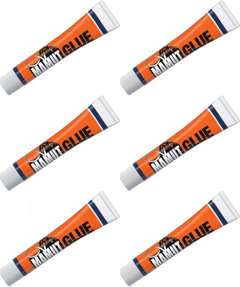 6x Klej montażowy Mamut Bostik Mamut Glue, elastyczny, 25ml, biały