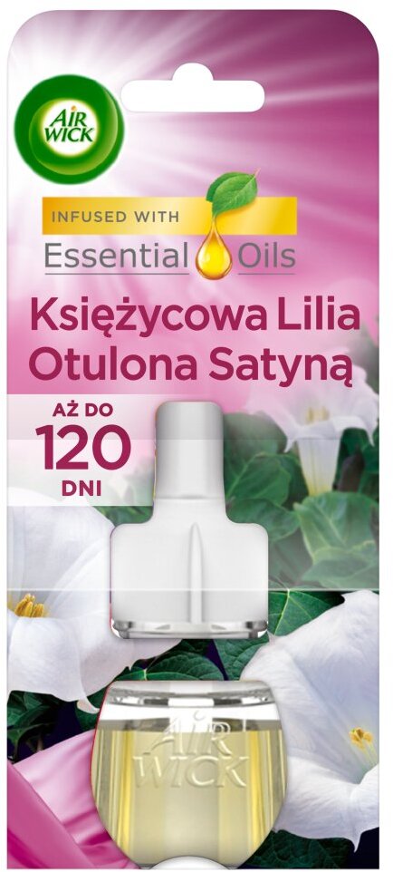 Wkład do odświeżacza elektrycznego Air Wick, Księżycowa Lilia Otulona Satyną, 19ml