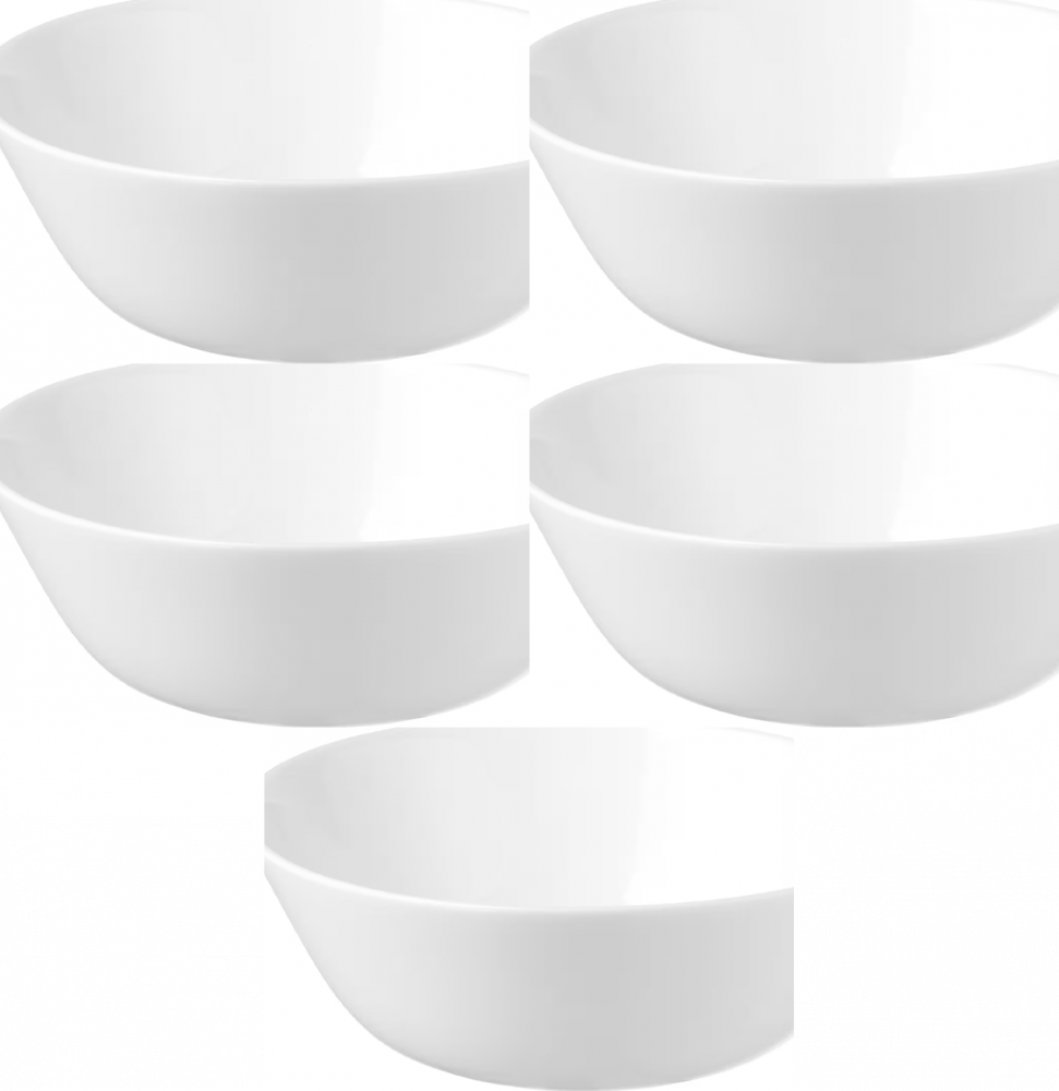 5x Miska OFTAST, 15 cm, biały