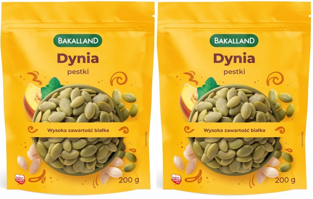 2x Pestki dyni łuskane Bakalland, 200g