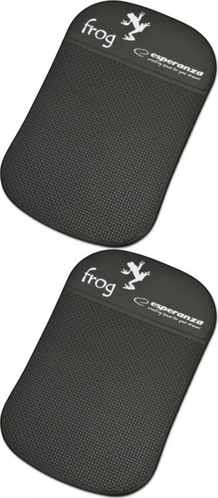 2x Podkładka samochodowa Esperanza Frog EF101K, antypoślizgowa, 150x90mm, czarny