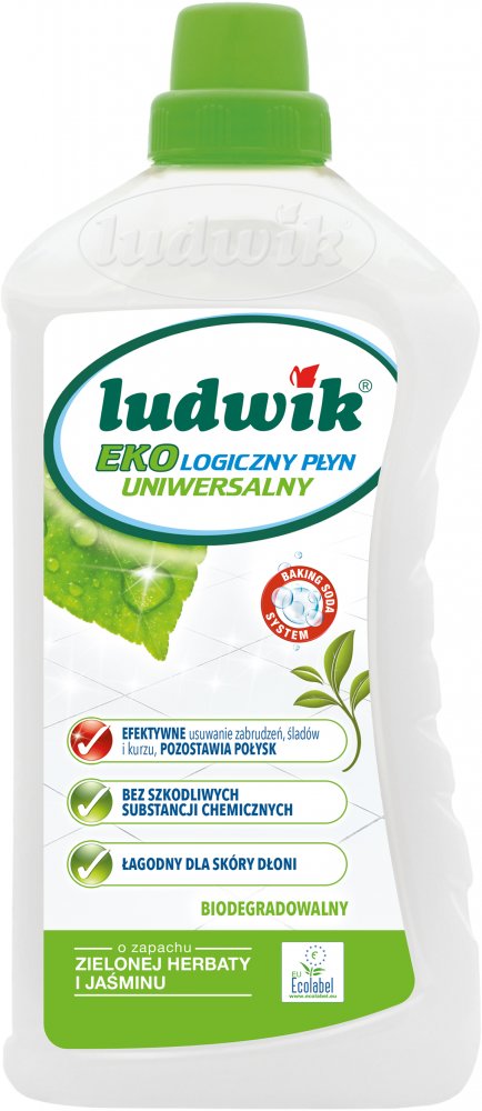 Płyn uniwersalny Ludwik Ekologiczny, zielona herbata i jaśmin, 1l