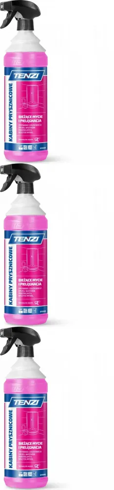 3x Środek do czyszczenia kabin prysznicowych Tenzi Kabiny prysznicowe, 1l