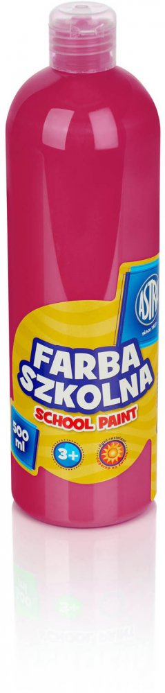 Farba plakatowa Astra, 500ml, różowy