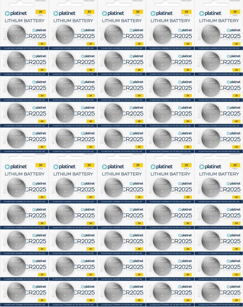 10x Bateria Platinet CR2025, 5 sztuk