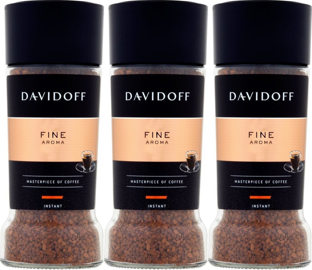 3x Kawa rozpuszczalna Davidoff Fine Aroma, 100g