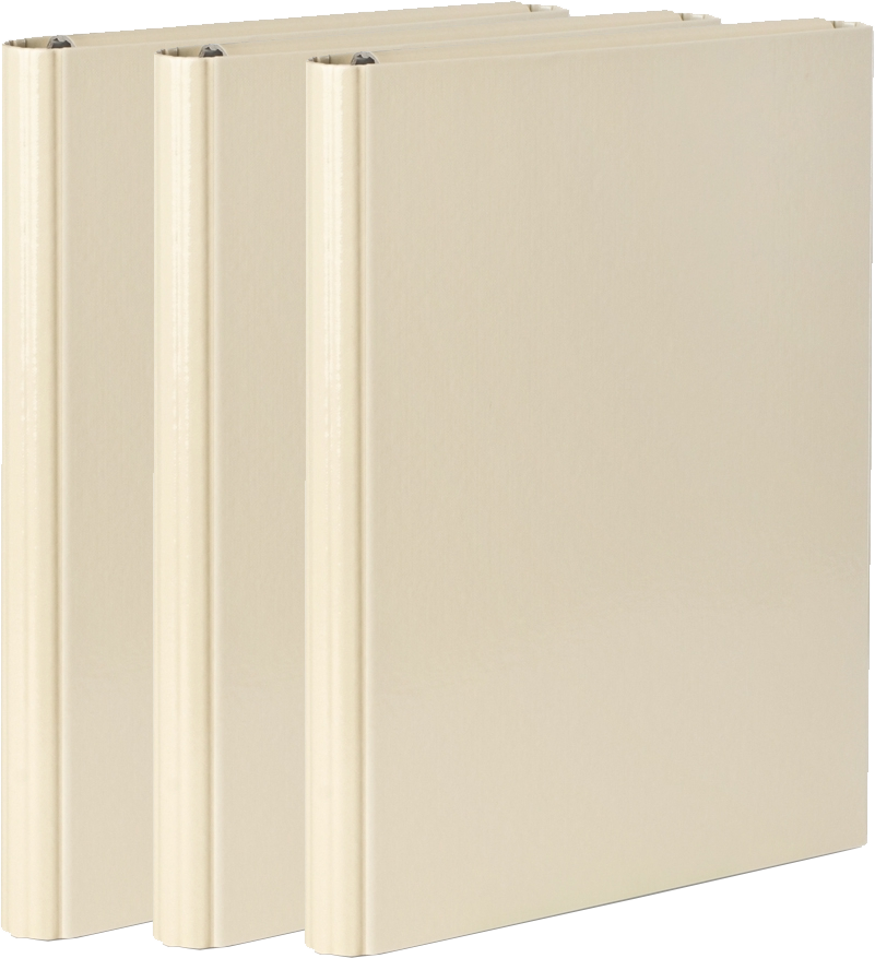 3x Teczka skrzydłowa VauPe, A4, 40mm, na rzep, waniliowy
