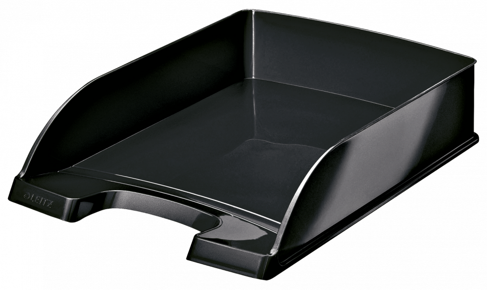Półka na dokumenty Leitz Plus Wow, A4, plastikowa, czarny