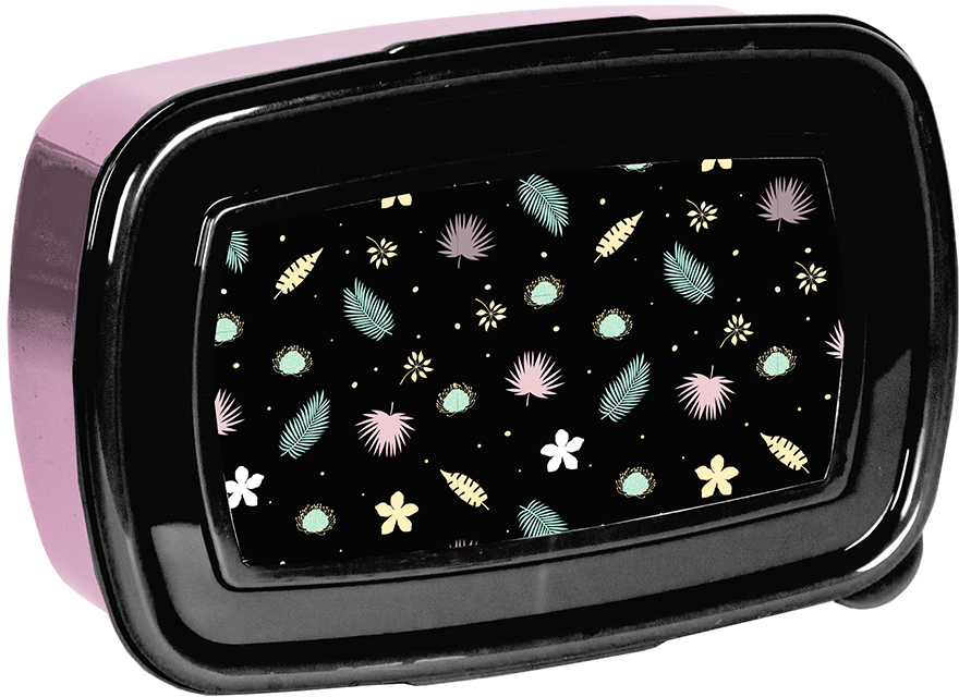 Lunchbox Paso, 750ml, bez BPA, 17x10.5x5.5cm, czarno-różowy