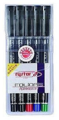 Foliopis Rystor, FS, okrągła, 0.4 mm, 5 sztuk, mix kolorów