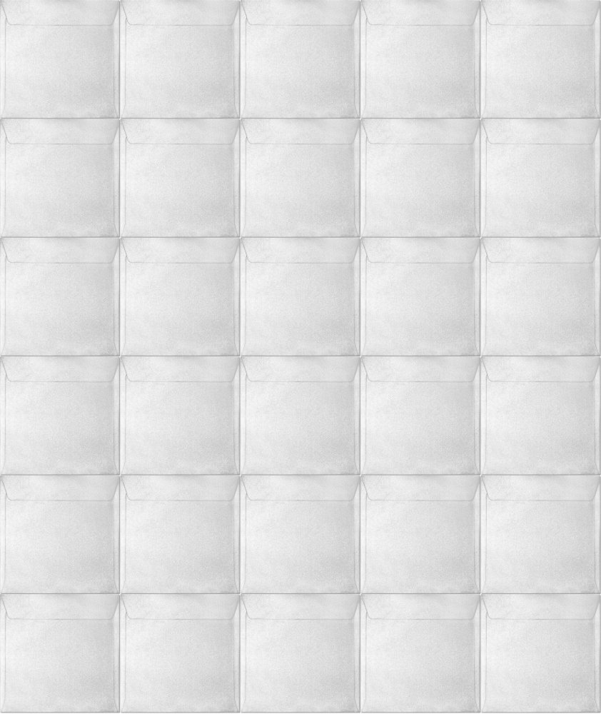 40x Koperta ozdobna Galeria Papieru Millenium, 158x158 mm, 120g/m2, 10 sztuk, biały