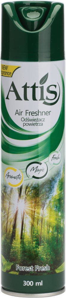 Odświeżacz powietrza Attis Gold Drop, spray, Forest Fresh, 300ml