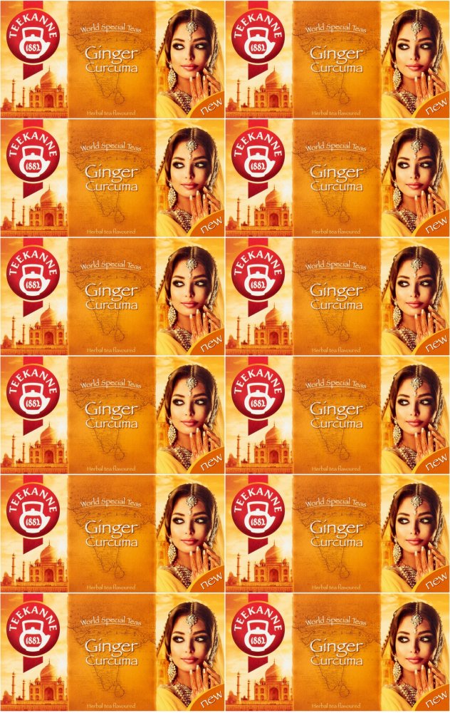 12x Herbata ziołowa w torebkach Teekanne Ginger Curcuma, imbir i kurkuma, 20 sztuk x 1.75g
