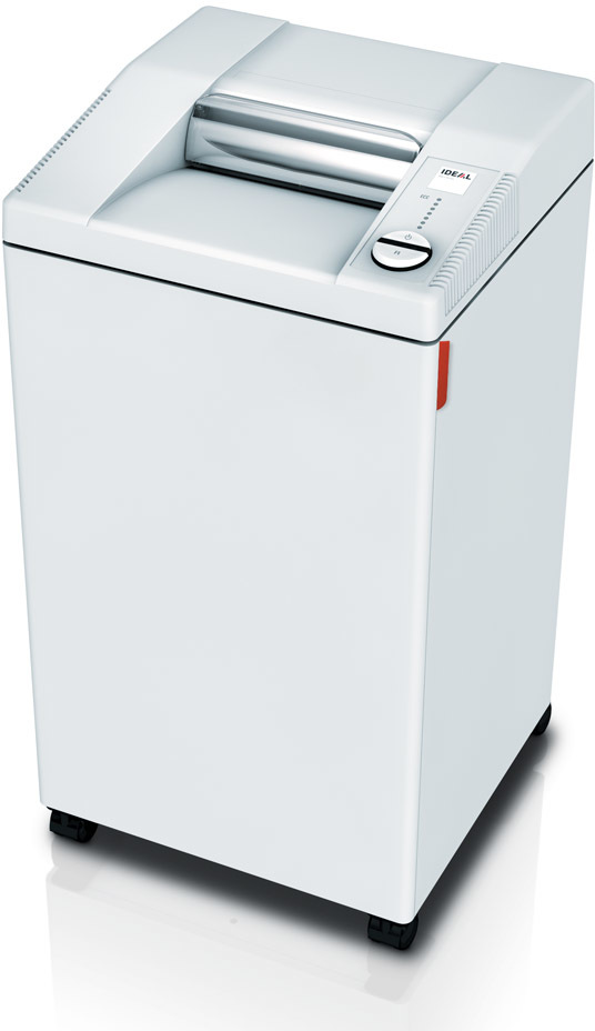 Niszczarka Ideal 2604 CC, ścinek 2x15mm, 15 kartek, P-5/Tx-5/Ex-4/F-2 DIN, biały