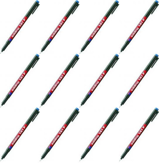 12x Foliopis Edding 141-F niebieski