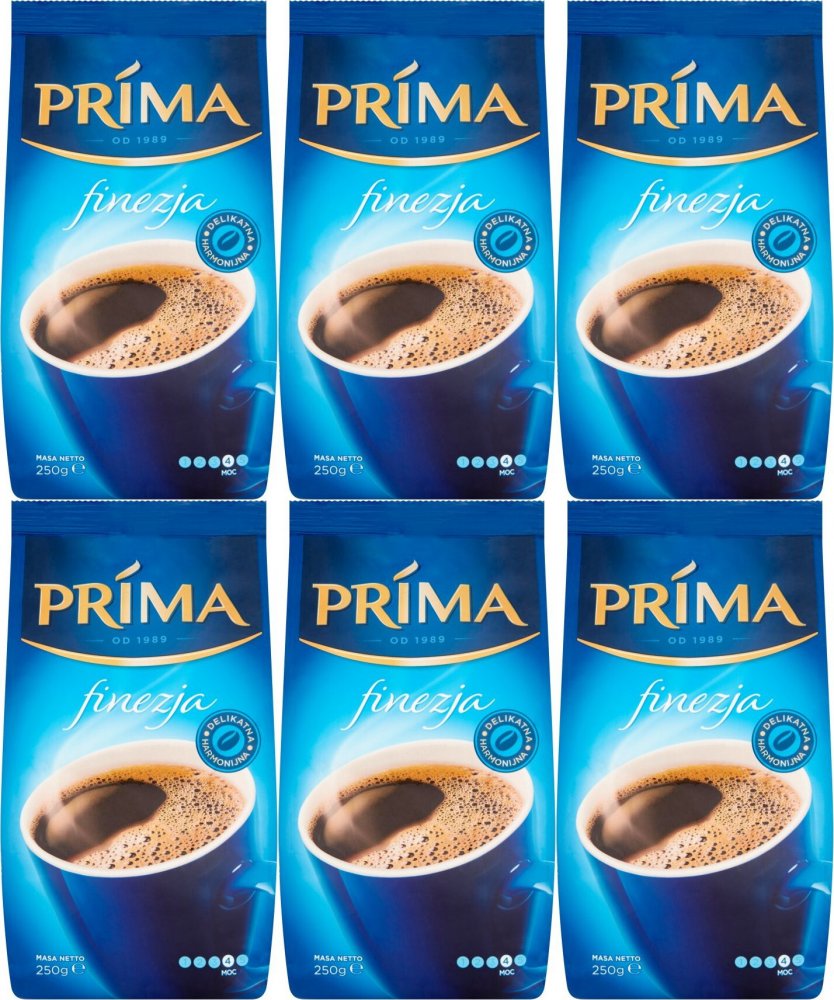 6x Kawa mielona Prima Finezja, 250g