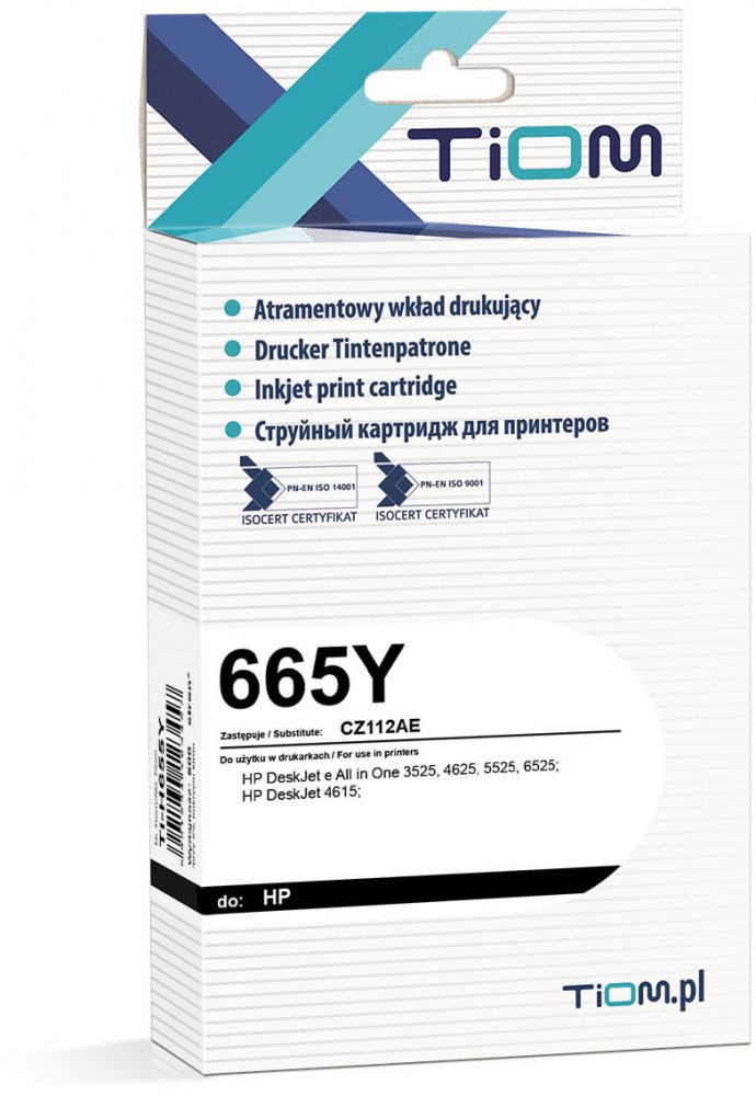 Tusz Tiom Ti-H655Y (CZ112AE), 600 stron, yellow (żółty)