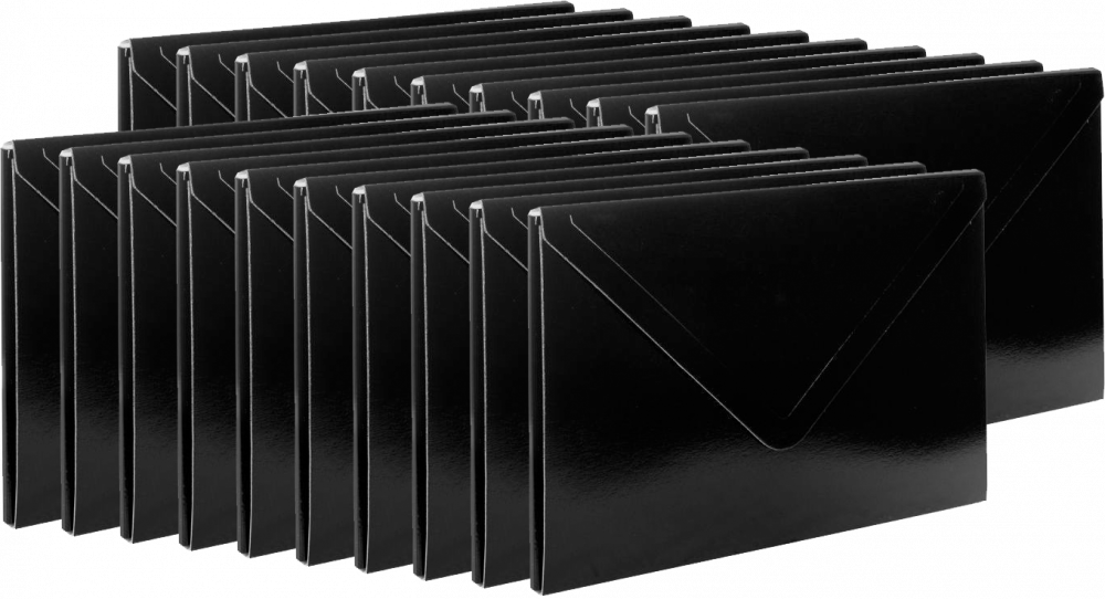 20x Teczka na rzep VauPe, kopertowa, A3, czarny