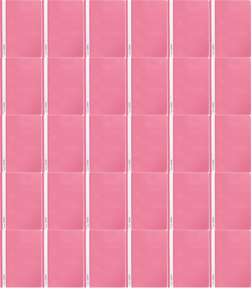 40x Skoroszyt plastikowy bez oczek Biurfol, miękki, A4, różowy