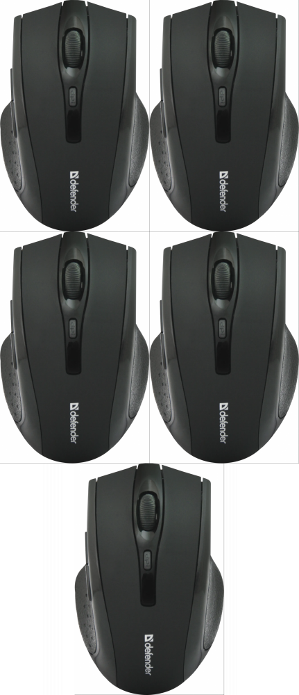 5x Myszka bezprzewodowa Defender Accura MM-665, optyczna, czarny