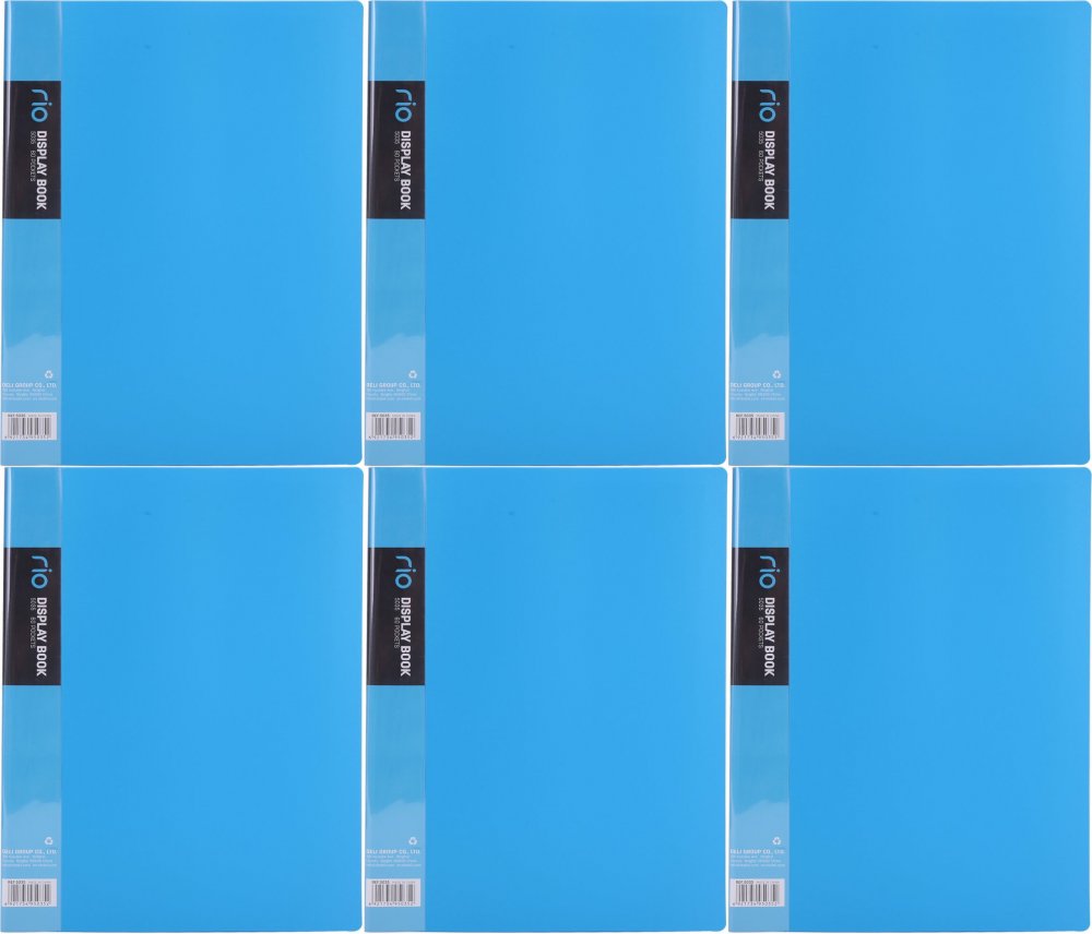 6x Album ofertowy Deli Rio, A4, 60 koszulek, niebieski