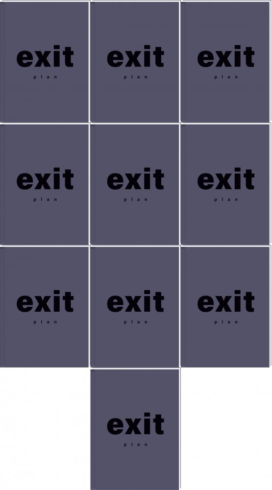 10x Brulion w kratkę Interdruk, A7, twarda oprawa, 80 kartek, mix wzorów